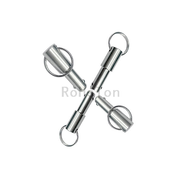 Stainless Steel 304 Quick Release Ball Lock Pin Detent Pin With Pull Ring Handle Spring Loaded Lock Pin