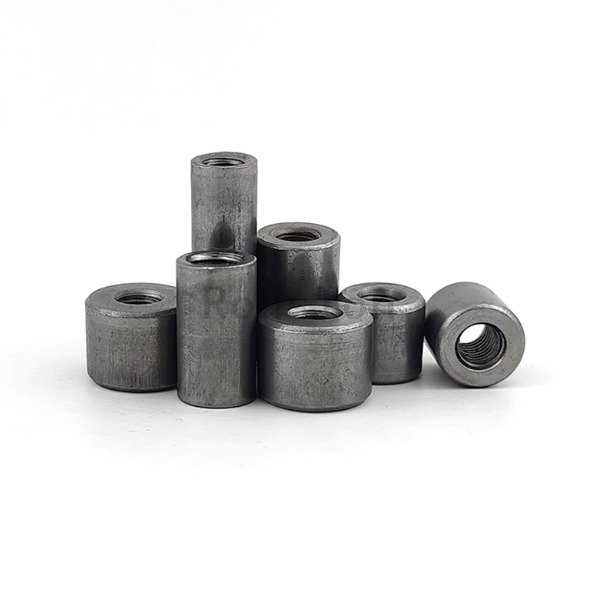 Stainless Steel Elongated Thickened Sleeve Nut Tubular Joint Connector Round Coupling Nut Carbon Steel Cylindrical Weld Nut