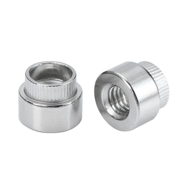 4# 6# 8# 10# 1/4" 5/16" M3 M3.5 M4 M5 M6 M8 M10 M12 ZS Passivated Cylindrical Flare In Nut Plain Self Clinching Nut Stainless Steel Rose Riveting Nut For Sheet Metal