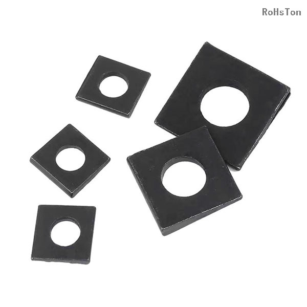 GB852 Zinc Plated Carbon Steel Square Taper Washers Bevel Conical Square Washer Stainless Steel Square Inclined Washers for I-beams