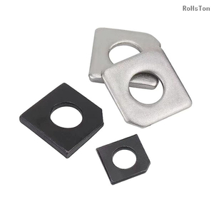 GB853 U-steel Accessories Stainless Steel Square Inclined Washers Zinc Plated Carbon Steel Square Taper Washer for Slot Section