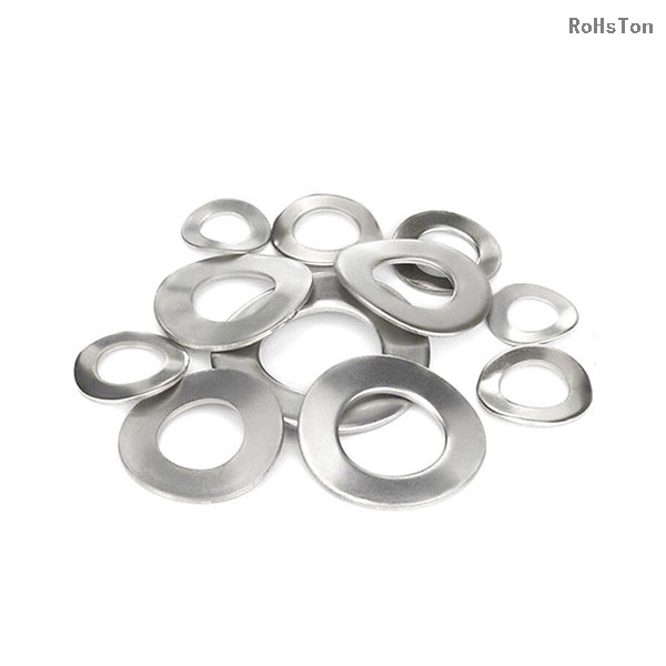 DIN137 Black Oxide Zinc Plated Galvanized Steel Wave-spring Washers Plain Stainless Steel 304 Curved Wave Spring Washer