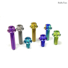 Anodized Six-Lobe Drive Titanium Alloy Torx Screw Hex Flange Torx Gr5 Titanium Bolt for Motorcycle