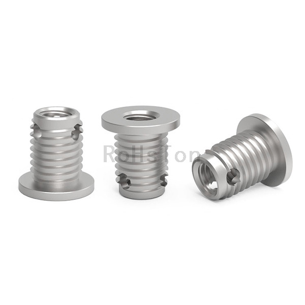 307H Type Brass Flange Self Tapping Threaded Insert Zinc Plated Three Hole Threaded Bushing Plain Stainless Steel 304 Self Tapping Insert Nut