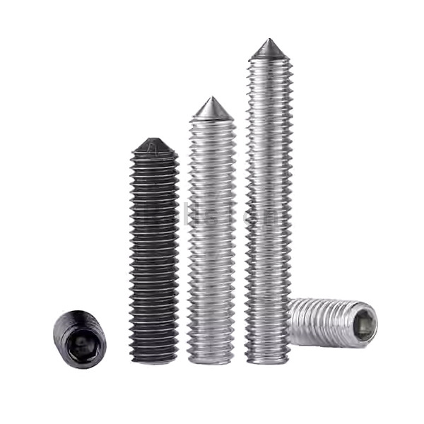 Stainless Steel 304 Spring-loaded Plunger Concave Ball Taper Cylindrical Flat End Set Screw Hex Drive Balck Oxide Carbon Steel Point Grub Set Screw
