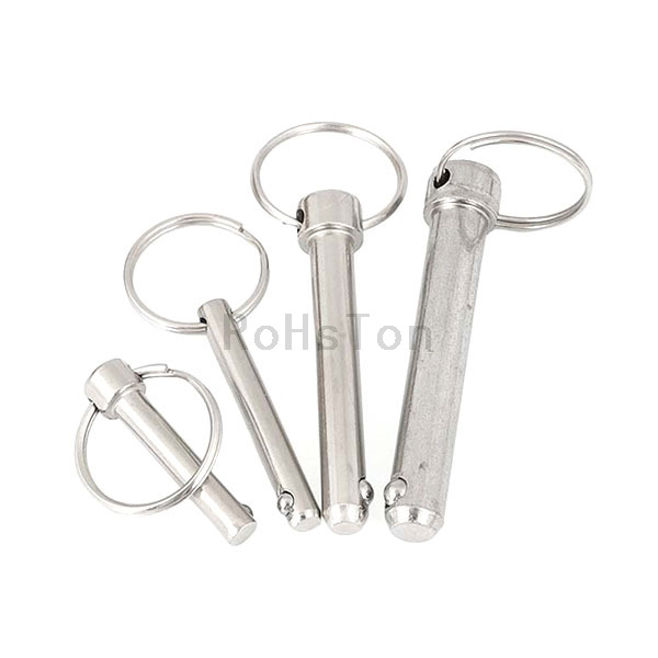 Stainless Steel 304 Quick Release Ball Lock Pin Detent Pin With Pull Ring Handle Spring Loaded Lock Pin