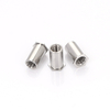 SOS Stainless Steel 304 Through Hole Threaded Flat Hex Head Self Clinching Standoff For Sheet Metal