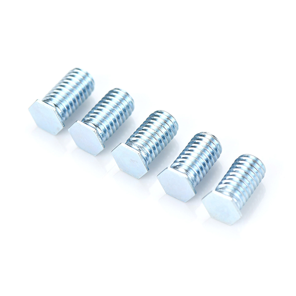 Zinc Plated Carbon Steel Hex Head Self Clinching Screw NFH M3 M4 M5 M6 Galvanized Hexagon Self Clinching Studs For Sheet Metal