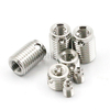Type 307 308 Tapping Insert Zinc Plated Carbon Steel Tap-Lok Inserts Stainless Steel 304 Three Hole Self Tapping Thread Insert