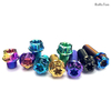 Anodized Six-Lobe Drive Titanium Alloy Torx Screw Hex Flange Torx Gr5 Titanium Bolt for Motorcycle
