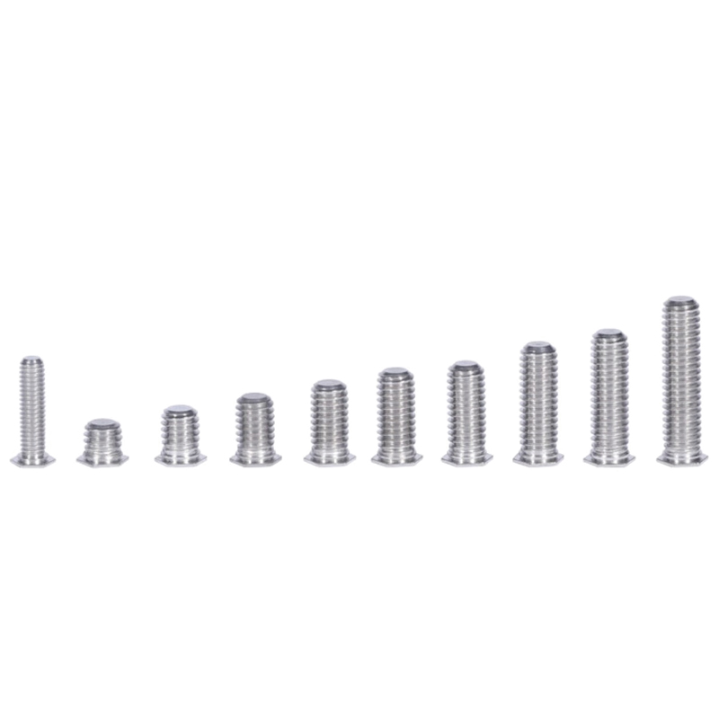 Stainless Steel Hex Head Self Clinching Screw NFHS M3 M4 M5 M6 Hexagon Self Clinching Studs For Sheet Metal