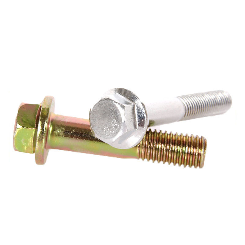 Grade 8.8 10.9 12.9 Galvanized Steel Hex Serrated Washer Head Bolt DIN6921 Zinc Plated Carbon Steel Hex Flange Head Bolt (6)