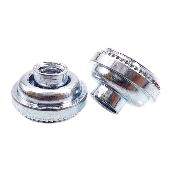 4# 6# 8# 10# 1/4" M3 M4 M5 M6 LAS Galvanized Carbon Steel Self Clinching Nut Zinc Plated Self Locking Floating Nut For Sheet Metal