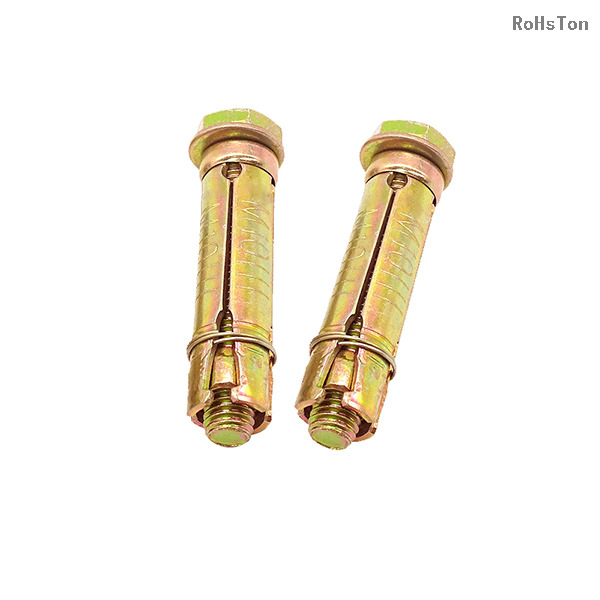 Heavy Duty Concrete Expansion Anchor Three-piece Shield Anchor Yellow Zinc Plated Carbon Steel Fixing Anchor Bolt for Construction