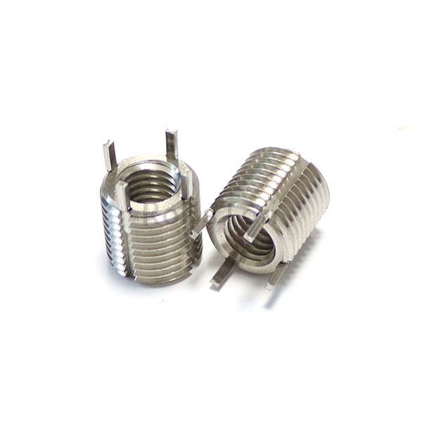 Stainless Steel 303Cu Keensert Zinc Plated Self Locking Threaded Insert Black Oxide Carbon Steel Key Locking Thread Insert for Thread Repair