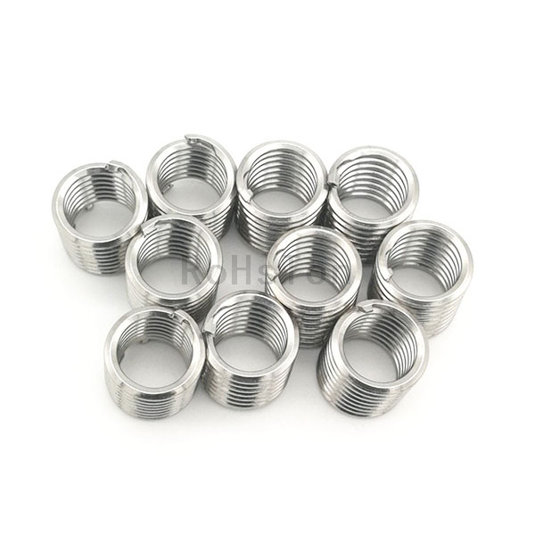 304 Stainless Steel Helicoils Tangless No Handle Threaded Bushing Thread Repair Sleeve Tailless Wire Thread Insert
