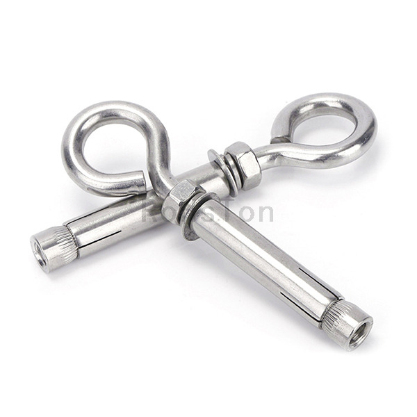 Stainless Steel 304 Eye Hook Expansion Bolt Concrete Wedge Anchor Bolt Zinc Plated Carbon Steel Drop in Sleeve Anchor