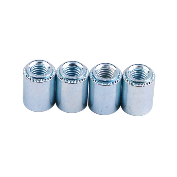 Carbon Steel Zinc Plated Sealed Flat Round Head Blind Self Clinching Nut Galvanized Cylindrical Waterproof Self Clinching Standoff For Sheet Metal