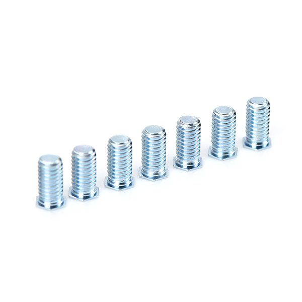 Zinc Plated Carbon Steel Hex Head Self Clinching Screw NFH M3 M4 M5 M6 Galvanized Hexagon Self Clinching Studs For Sheet Metal