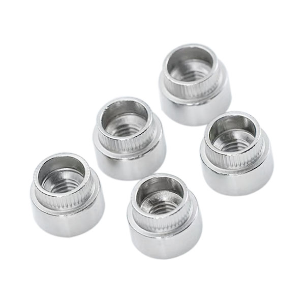 4# 6# 8# 10# 1/4" 5/16" M3 M3.5 M4 M5 M6 M8 M10 M12 ZS Passivated Cylindrical Flare In Nut Plain Self Clinching Nut Stainless Steel Rose Riveting Nut For Sheet Metal