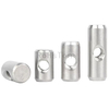 Cylindrical Nut Plain Stainless Steel 304 Insert Dowel Nut Barrel Nut For Furniture