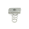 Zinc Plated Carbon Steel Spring Loaded T Nut Plain Stainless Steel 304 Channel Spring Clip Nut For C Profile Steel