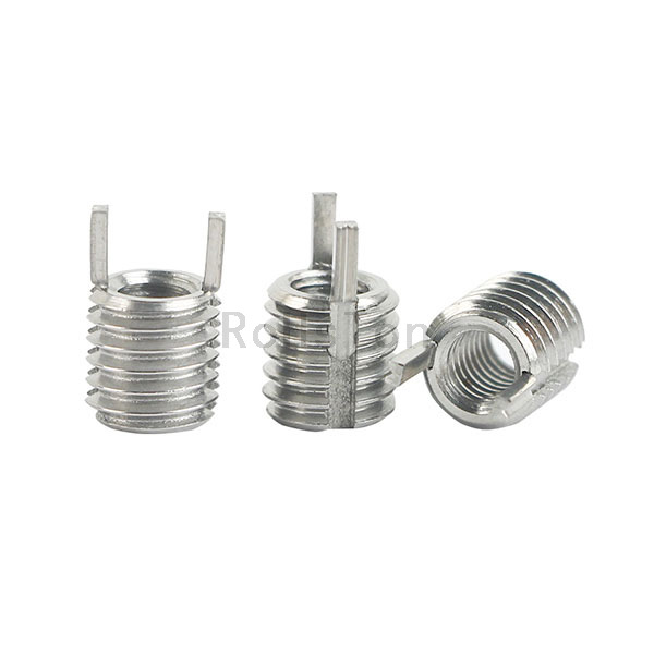 Stainless Steel 303Cu Keensert Zinc Plated Self Locking Threaded Insert Black Oxide Carbon Steel Key Locking Thread Insert for Thread Repair