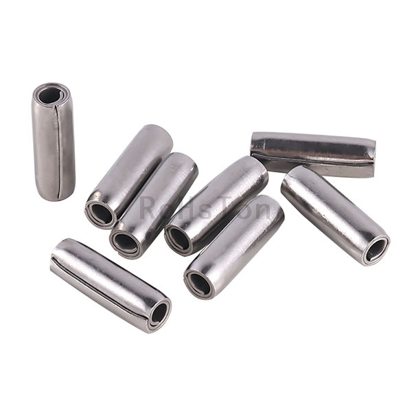 DIN7343 ISO8750 GB879.4 Standard Stainless Steel SUS304 Coiled Spring Pin Factory Supply Heavy Duty 65Mn Steel Rolled Elastic Pins
