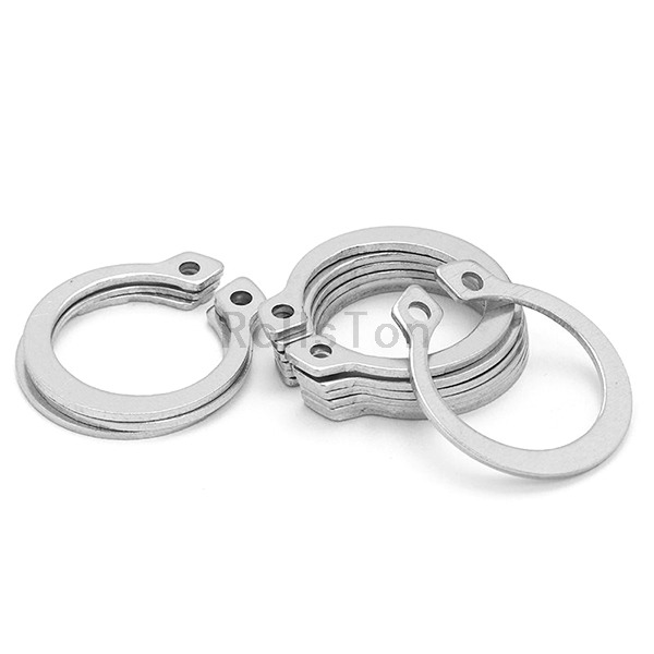 External Shaft Circlip DIN471 GB894 Black Oxide 65Mn Spring Steel C-type Retaining Ring Stainless Steel Elastic Snap Ring For Tractor Harvester Automotive