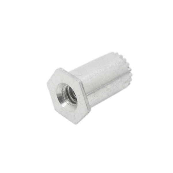 SOAG Aluminum Hex Head Annular Serrated End Through Hole Threaded Grounding Standoff Self Clinching Standoff For Sheet Metal