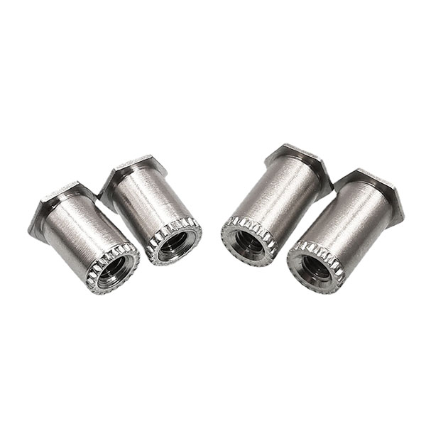 SOSG Stainless Steel Hex Head Annular Serrated End Through Hole Threaded Grounding Standoff Self Clinching Standoff For Sheet Metal