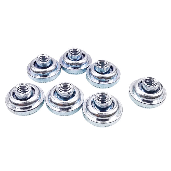 4# 6# 8# 10# 1/4" M3 M4 M5 M6 LAS Galvanized Carbon Steel Self Clinching Nut Zinc Plated Self Locking Floating Nut For Sheet Metal